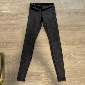 Brown and White Lululemon Leggings